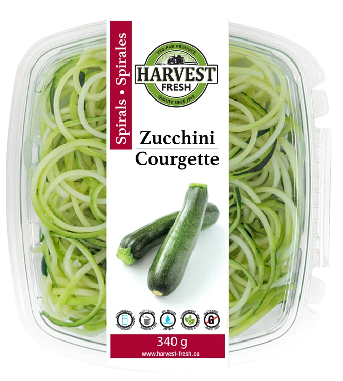 Spirales de courgette