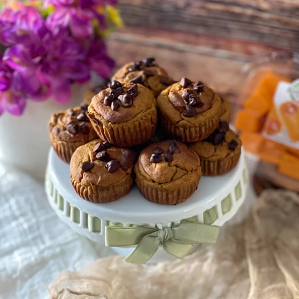 Muffin aux bananes et à la courge musquée