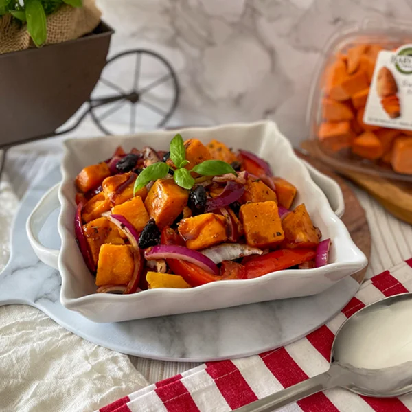 Salade de patates douces et tomates