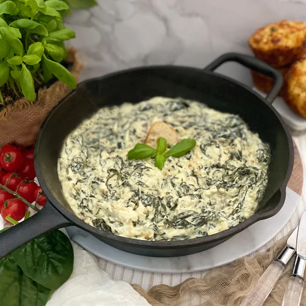 Trempette aux épinards et fromage