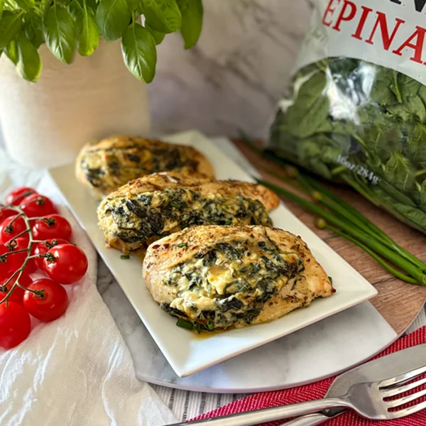 Spinach Cheese Stuffed Chicken Recipe Main
